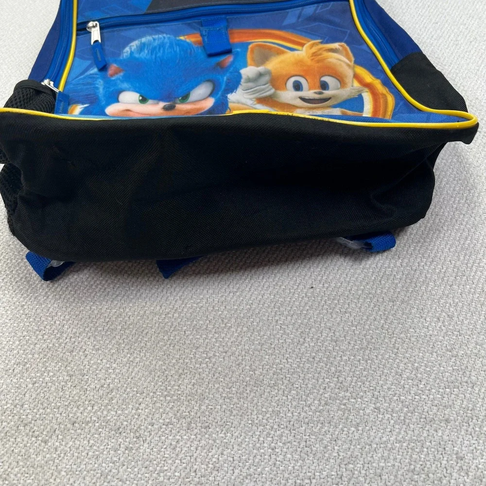 Bioworld Sonic the Hedgehog 2 Backpack Kids Blue Gotta Go Faster Tails Graphic